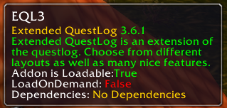 Extended Quest Log  tooltip