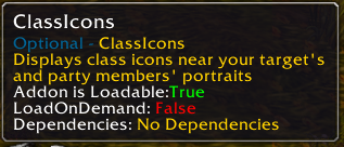 ClassIcons tooltip