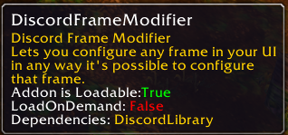 Discord Frame Modifier tooltip