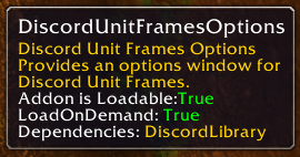 Discord Unit Frames Options tooltip